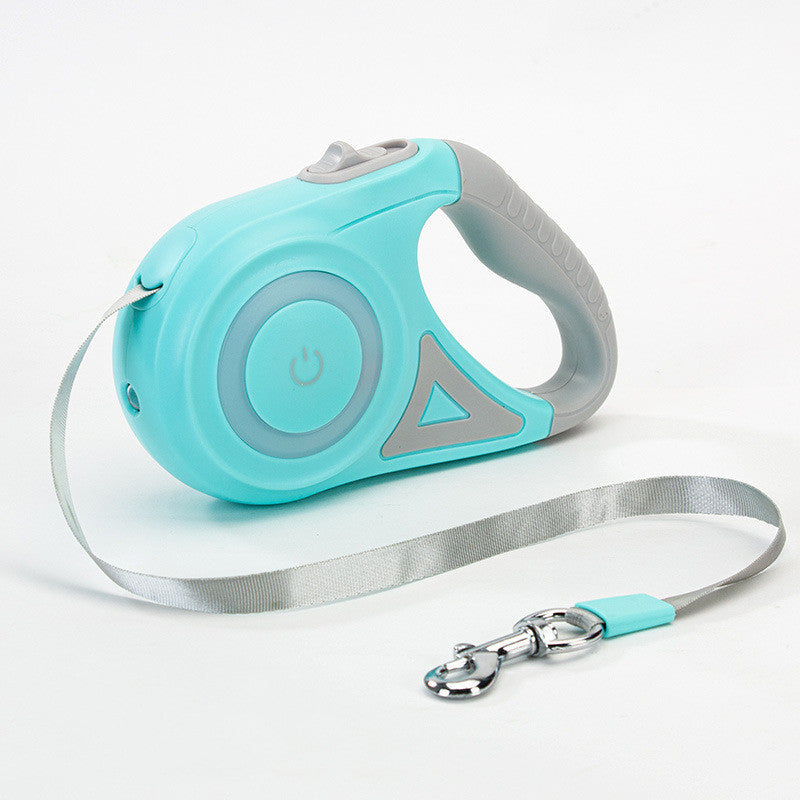 Dog Leash Retractable Leash And Dog Collar Spotlight Automatic Pet Dog Cat Traction Rope For Small Medium Dogs Pet Product Jes Mart