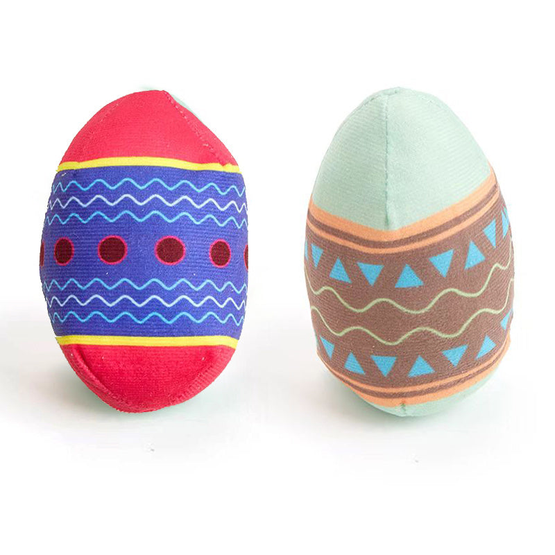 Easter Egg Toys For Pet GREEN And RED Interactive Dog Egg Toy Short-Term Play Design For Aggressive Chewers, Chew Toy With Sounds Modules Squeaky Dog Toy For Small And Medium Dogs, H Jes Mart