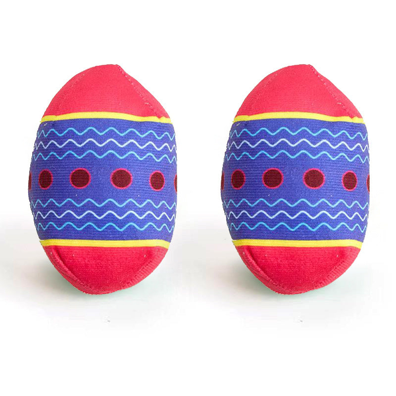 Easter Egg Toys For Pet GREEN And RED Interactive Dog Egg Toy Short-Term Play Design For Aggressive Chewers, Chew Toy With Sounds Modules Squeaky Dog Toy For Small And Medium Dogs, H Jes Mart