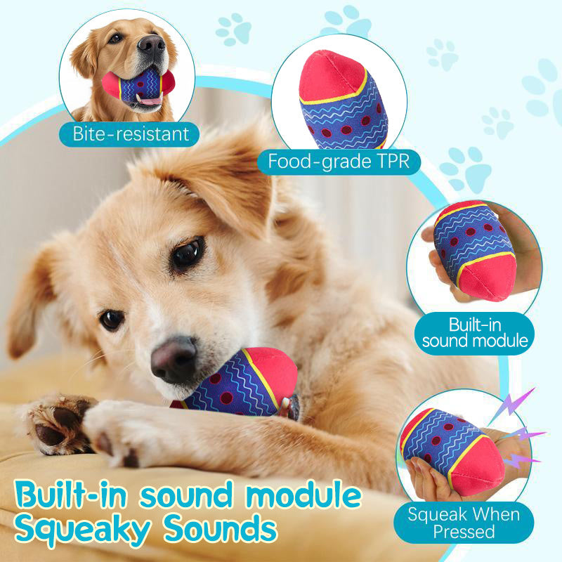 Easter Egg Toys For Pet GREEN And RED Interactive Dog Egg Toy Short-Term Play Design For Aggressive Chewers, Chew Toy With Sounds Modules Squeaky Dog Toy For Small And Medium Dogs, H Jes Mart
