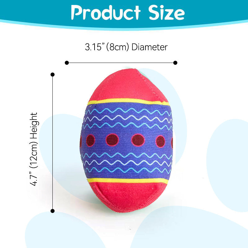 Easter Egg Toys For Pet GREEN And RED Interactive Dog Egg Toy Short-Term Play Design For Aggressive Chewers, Chew Toy With Sounds Modules Squeaky Dog Toy For Small And Medium Dogs, H Jes Mart