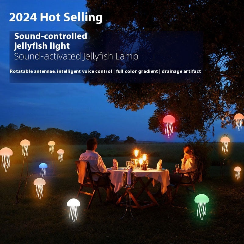 Jellyfish Mood Lamp LED Jellyfish Night Light Portable Jellyfish Lamp Jellyfish Decorations Smart Table Lamp For Bedside Desk Jes Mart