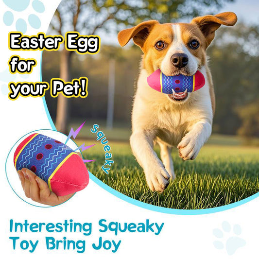 Easter Egg Toys For Pet GREEN And RED Interactive Dog Egg Toy Short-Term Play Design For Aggressive Chewers, Chew Toy With Sounds Modules Squeaky Dog Toy For Small And Medium Dogs, H Jes Mart