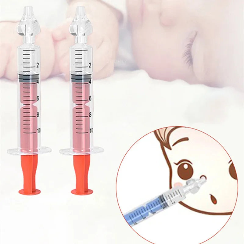 Silicone Baby Nasal Aspirator Syringe Baby Nose Cleaner Kids Rhinitis Nasal Washer Reusable Nasal Irrigator Washing for Children Jes Mart
