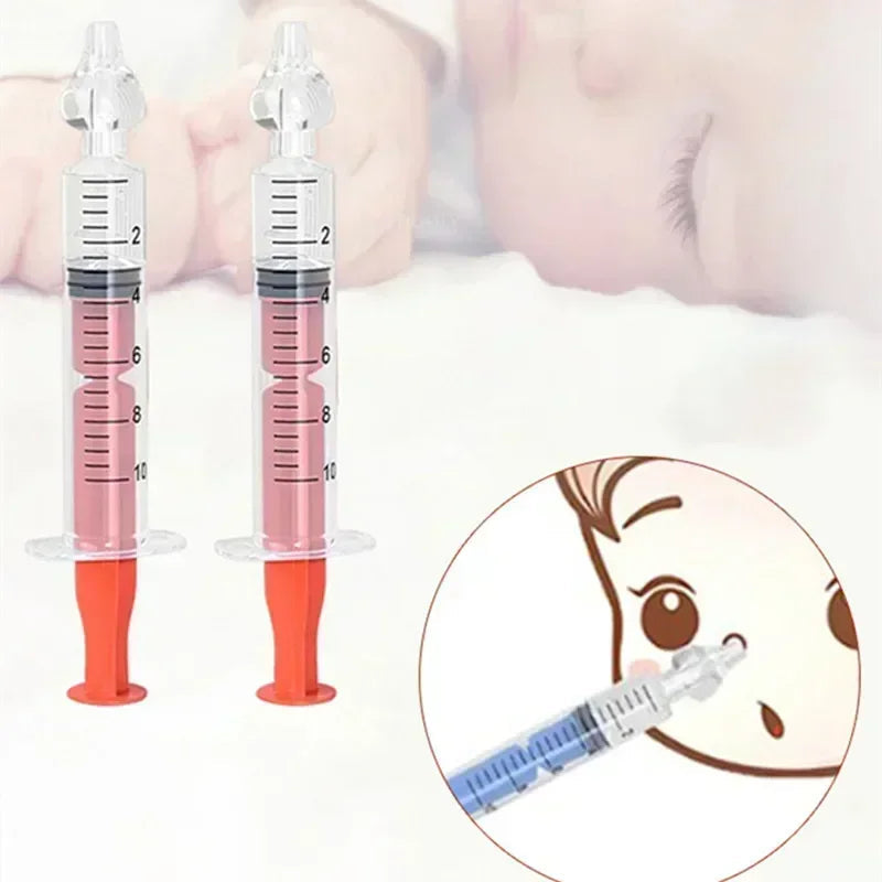 Silicone Baby Nasal Aspirator Syringe Baby Nose Cleaner Kids Rhinitis Nasal Washer Reusable Nasal Irrigator Washing for Children Jes Mart