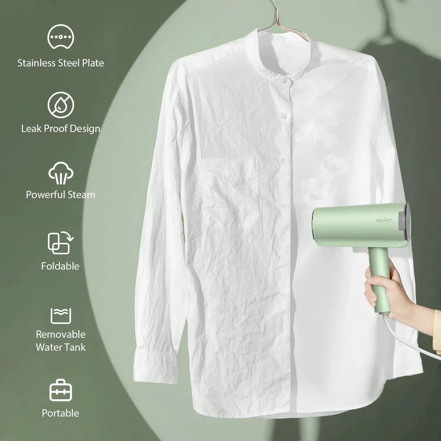 Electric Hanging Steam Cleaner Garment Steamers Iron for Home Travel Mite Removal handheld Steamer Garment Ironing Clothes Jes Mart
