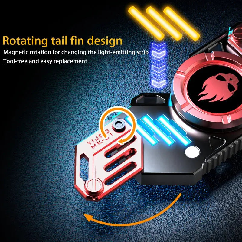 Light Effect 729 Combinations Fidget Spinner Metal Toys For Men Funny Gyro Fingertip Antistress EDC Hand Stress Relief Gifts Jes Mart
