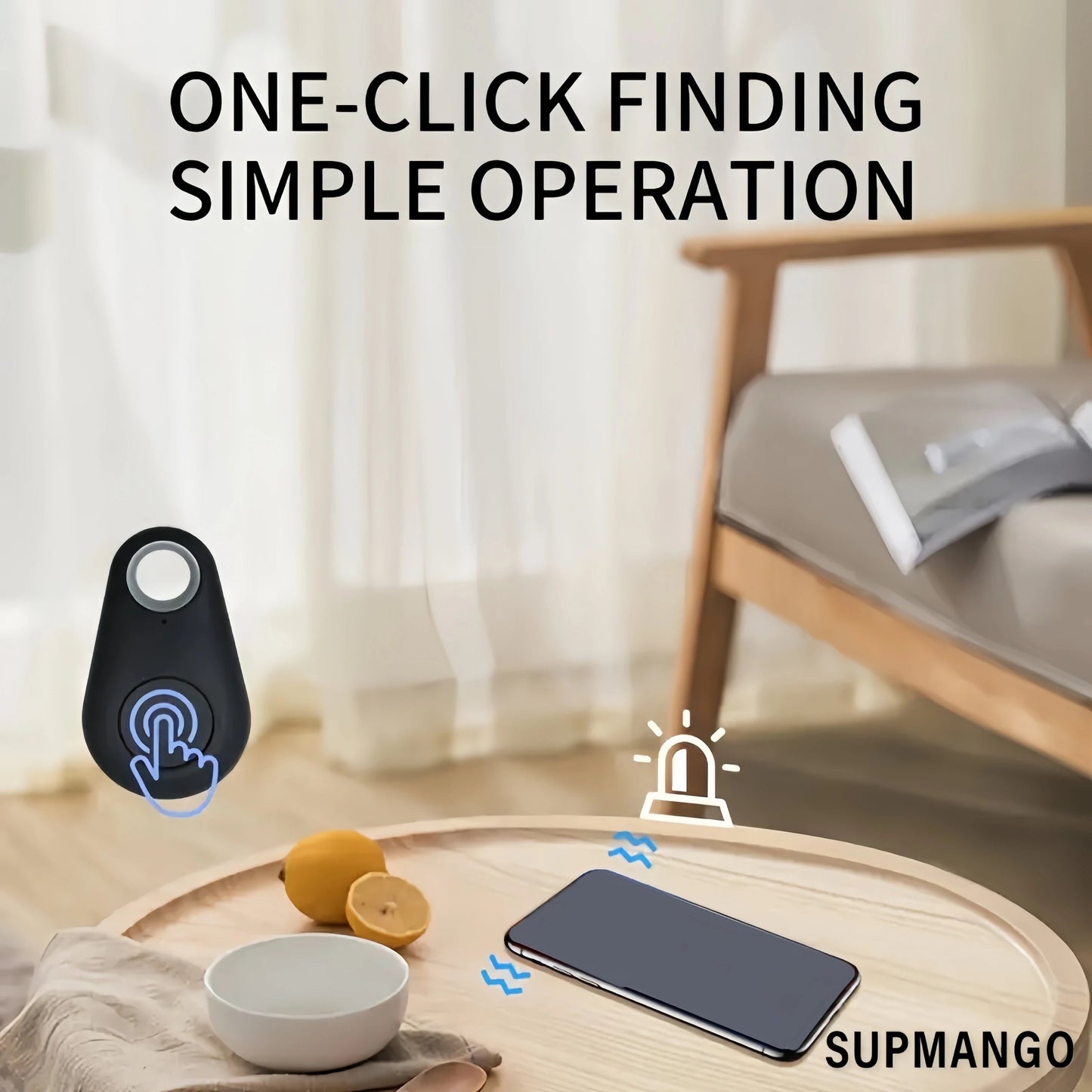 Mini GPS Tracker Bluetooth Outdoor Anti-lost Device Pet Wallet Tracking Two-Way Positioning LOS/Android Smart Locator Accessorie Jes Mart
