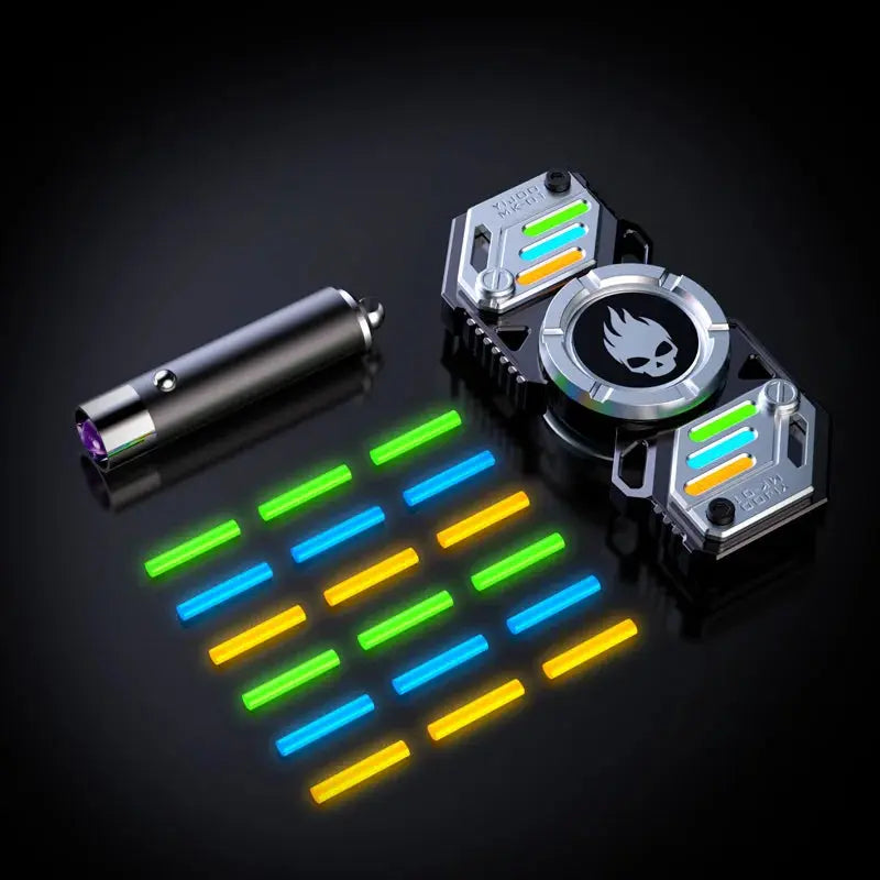 Light Effect 729 Combinations Fidget Spinner Metal Toys For Men Funny Gyro Fingertip Antistress EDC Hand Stress Relief Gifts Jes Mart