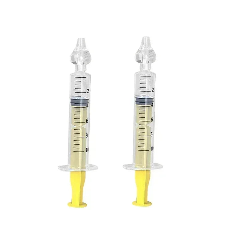 Silicone Baby Nasal Aspirator Syringe Baby Nose Cleaner Kids Rhinitis Nasal Washer Reusable Nasal Irrigator Washing for Children Jes Mart