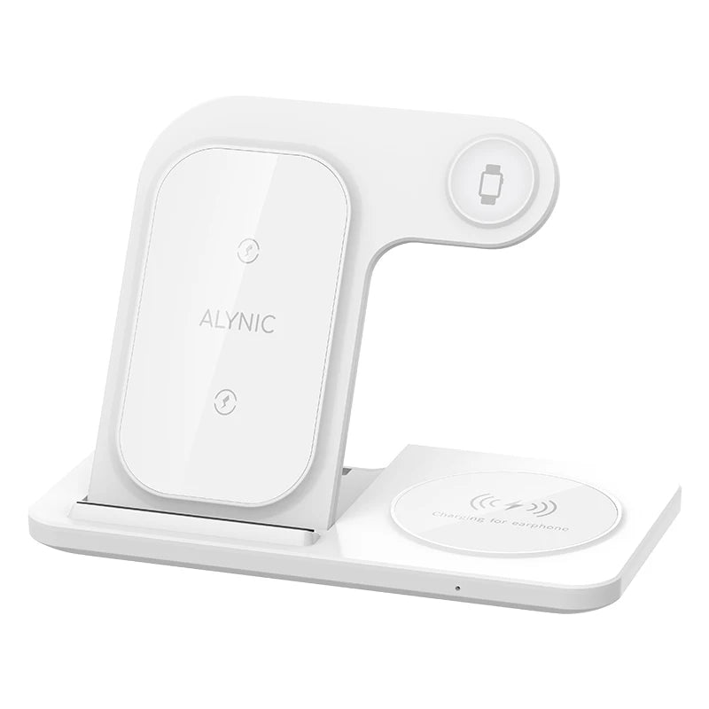 3 in 1 Wireless Charger Stand Pad For iPhone 17 16 15 14 13 12 X Max Foldable Fast Charging Station Dock For IWatch 8 7 SE AirPods Pro Jes Mart
