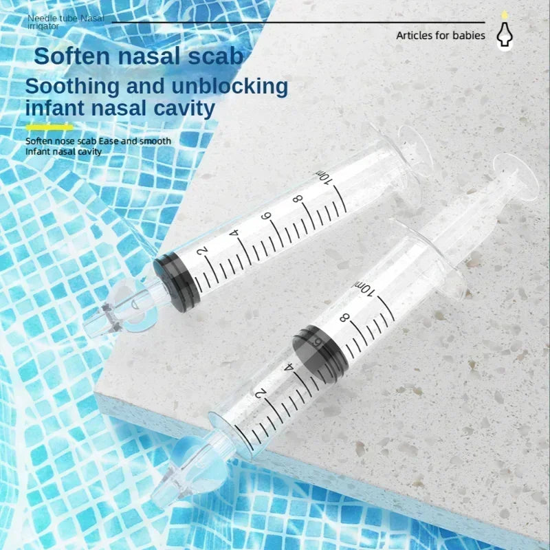 Silicone Baby Nasal Aspirator Syringe Baby Nose Cleaner Kids Rhinitis Nasal Washer Reusable Nasal Irrigator Washing for Children Jes Mart