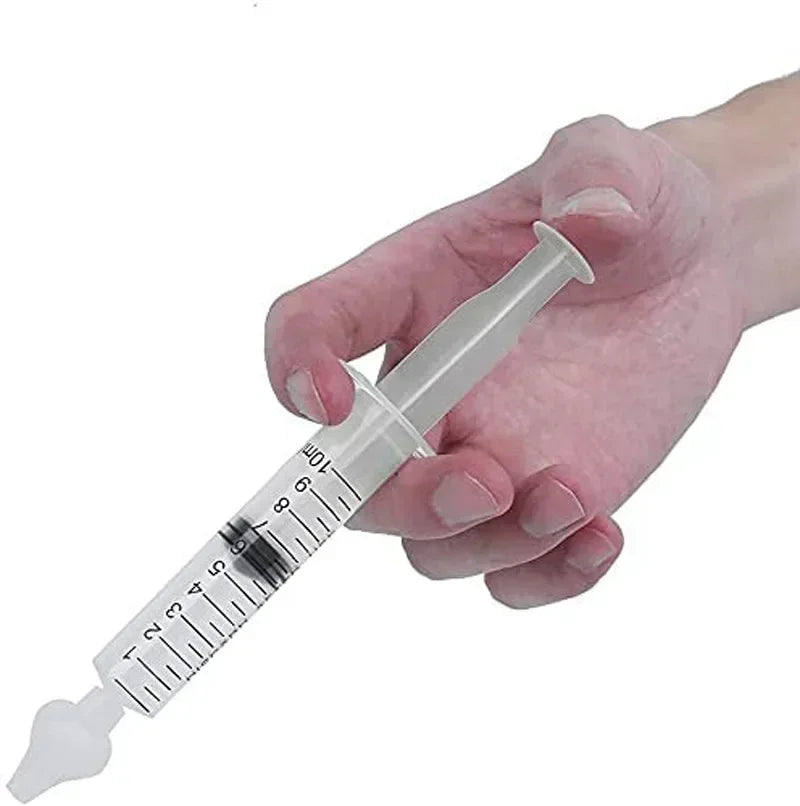 Silicone Baby Nasal Aspirator Syringe Baby Nose Cleaner Kids Rhinitis Nasal Washer Reusable Nasal Irrigator Washing for Children Jes Mart