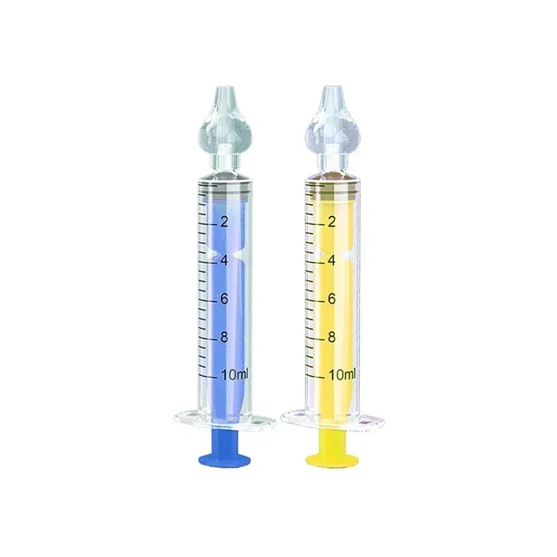 Silicone Baby Nasal Aspirator Syringe Baby Nose Cleaner Kids Rhinitis Nasal Washer Reusable Nasal Irrigator Washing for Children Jes Mart