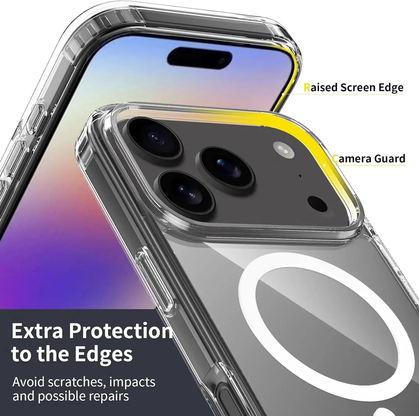 IPhone 17 For Magsafe Wireless Charge Magnetic Case for IPhone 17 17Air 17Pro Max Shockproof Transparent Shell PC Clear Cover for IPhone17 Jes Mart