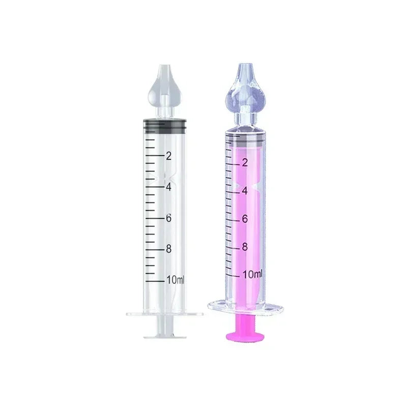 Silicone Baby Nasal Aspirator Syringe Baby Nose Cleaner Kids Rhinitis Nasal Washer Reusable Nasal Irrigator Washing for Children Jes Mart