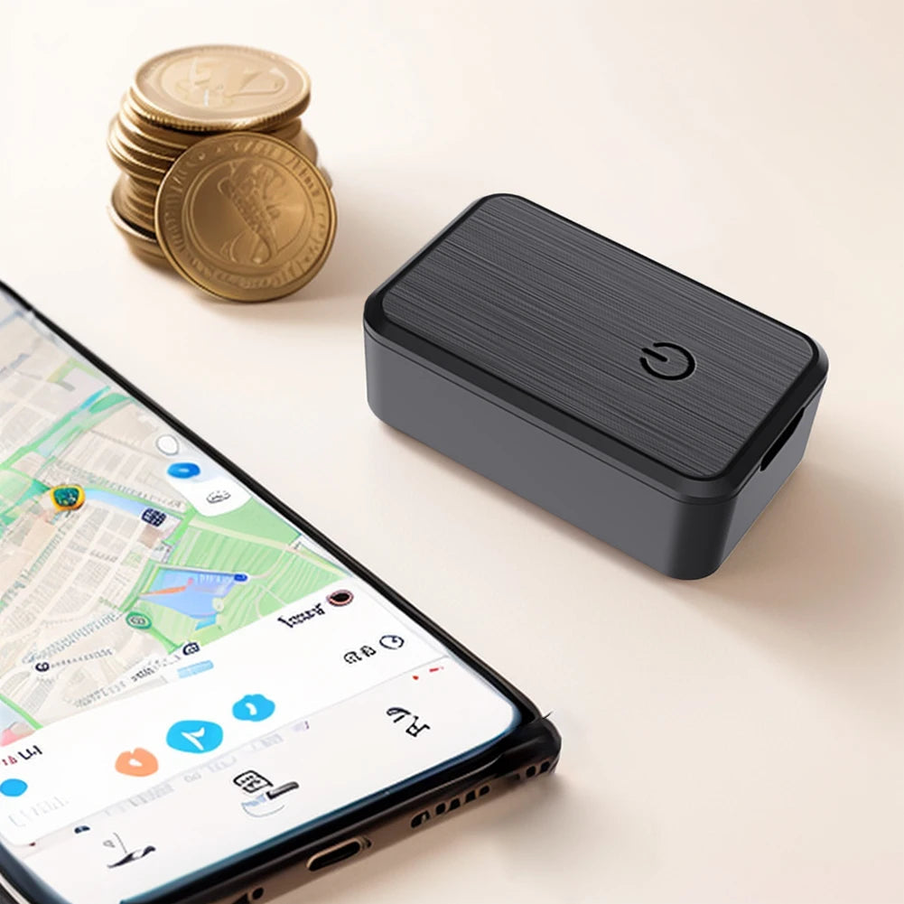 Kids Pet Real Sponsored  GPS Dog Tracker - Real-time Pet Tracker Collar - Waterproof Dog GPS Tracker- Time Tracking Mini Magnetic GPS Tracker SIM Message Positioner Tracker Mini GPS Locator Jes Mart