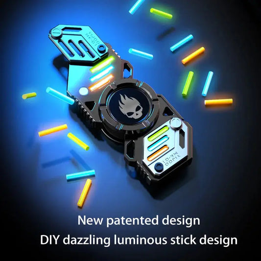 Light Effect 729 Combinations Fidget Spinner Metal Toys For Men Funny Gyro Fingertip Antistress EDC Hand Stress Relief Gifts Jes Mart
