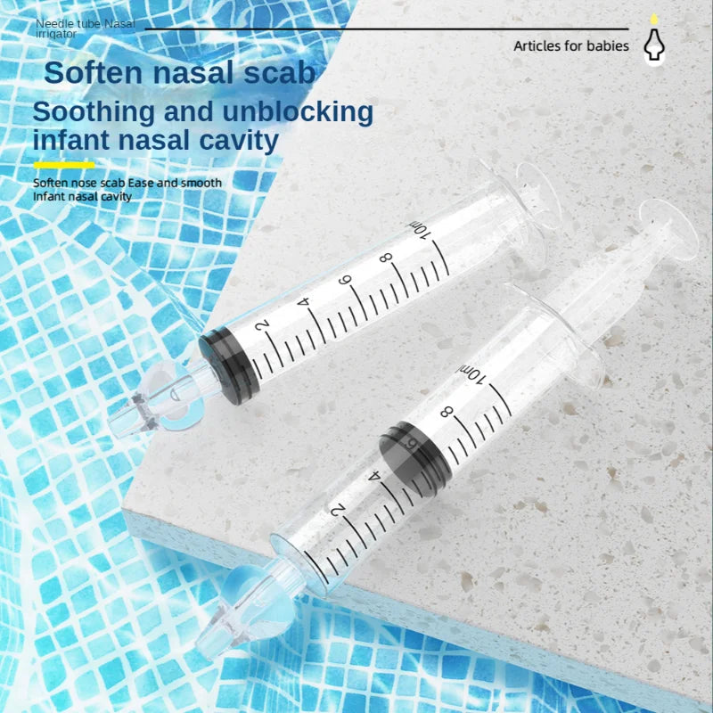 Silicone Baby Nasal Aspirator Syringe Baby Nose Cleaner Kids Rhinitis Nasal Washer Reusable Nasal Irrigator Washing for Children Jes Mart