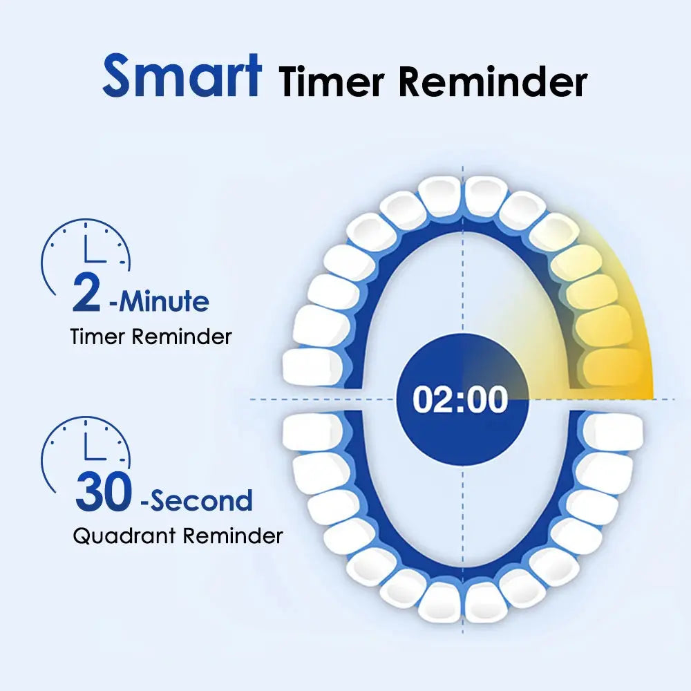 Rechargeable Rotary Electric Toothbrush 5 Modes Sonic Tooth Brush For Adults Rotating Toothbrushes Plaque Remover Teeth Cleaner Jes Mart