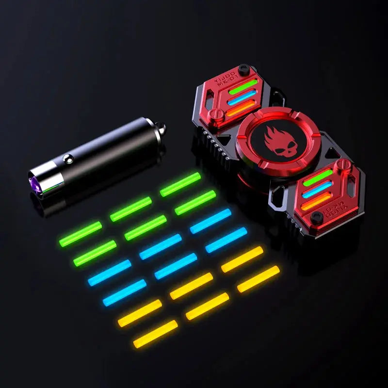 Light Effect 729 Combinations Fidget Spinner Metal Toys For Men Funny Gyro Fingertip Antistress EDC Hand Stress Relief Gifts Jes Mart