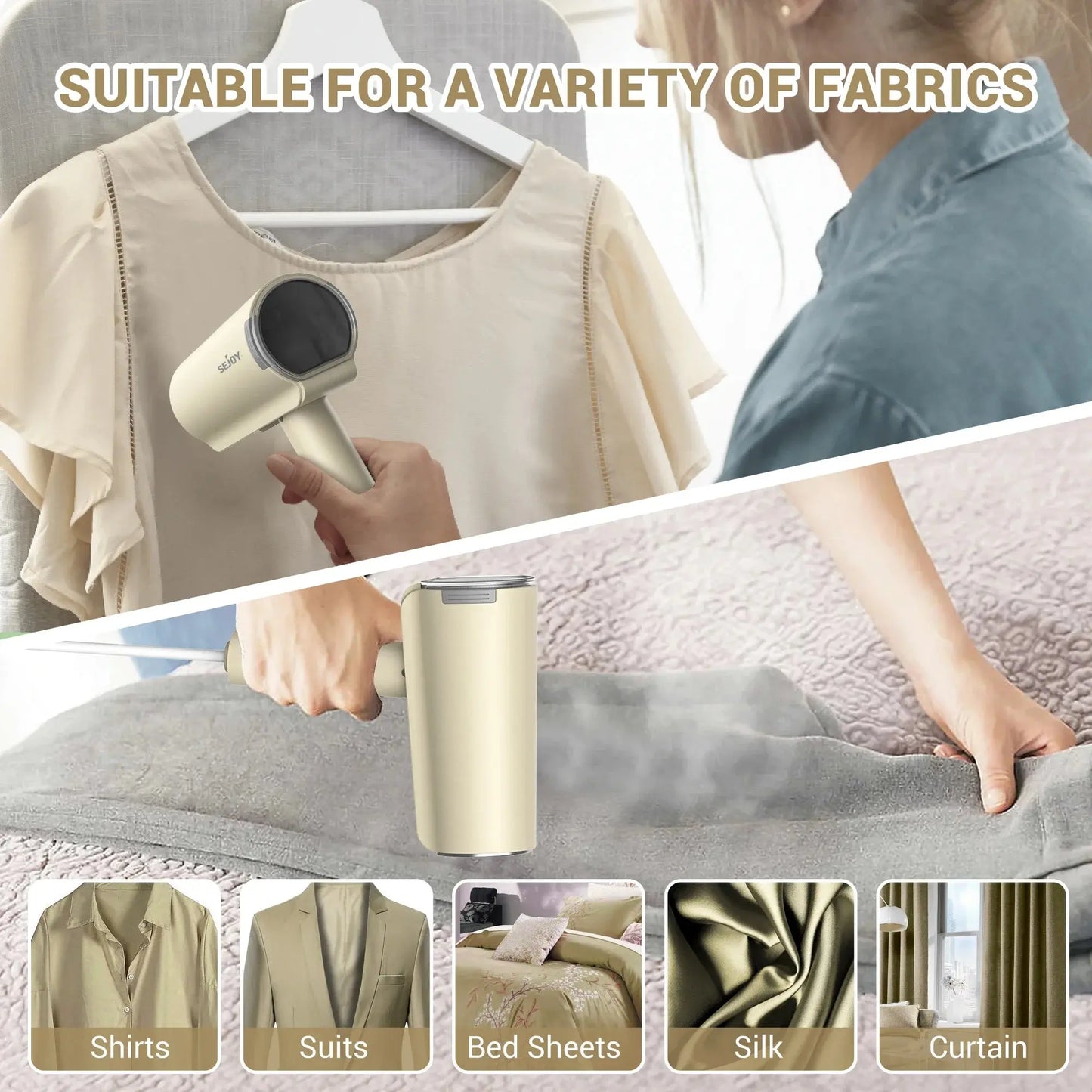 Electric Hanging Steam Cleaner Garment Steamers Iron for Home Travel Mite Removal handheld Steamer Garment Ironing Clothes Jes Mart