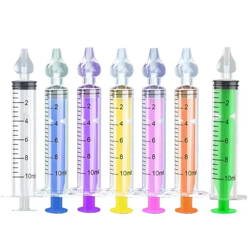 Silicone Baby Nasal Aspirator Syringe Baby Nose Cleaner Kids Rhinitis Nasal Washer Reusable Nasal Irrigator Washing for Children Jes Mart