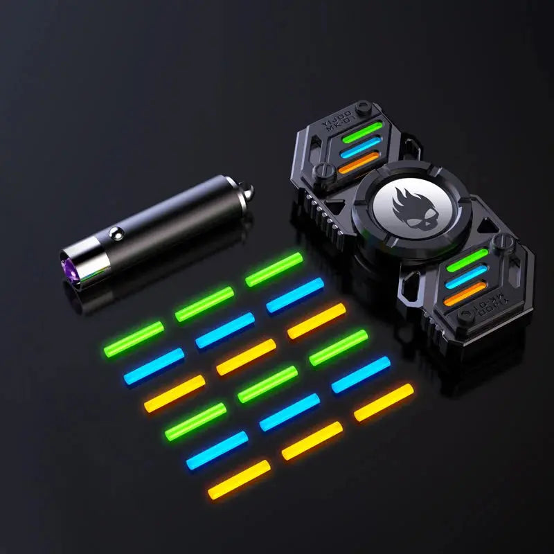 Light Effect 729 Combinations Fidget Spinner Metal Toys For Men Funny Gyro Fingertip Antistress EDC Hand Stress Relief Gifts Jes Mart