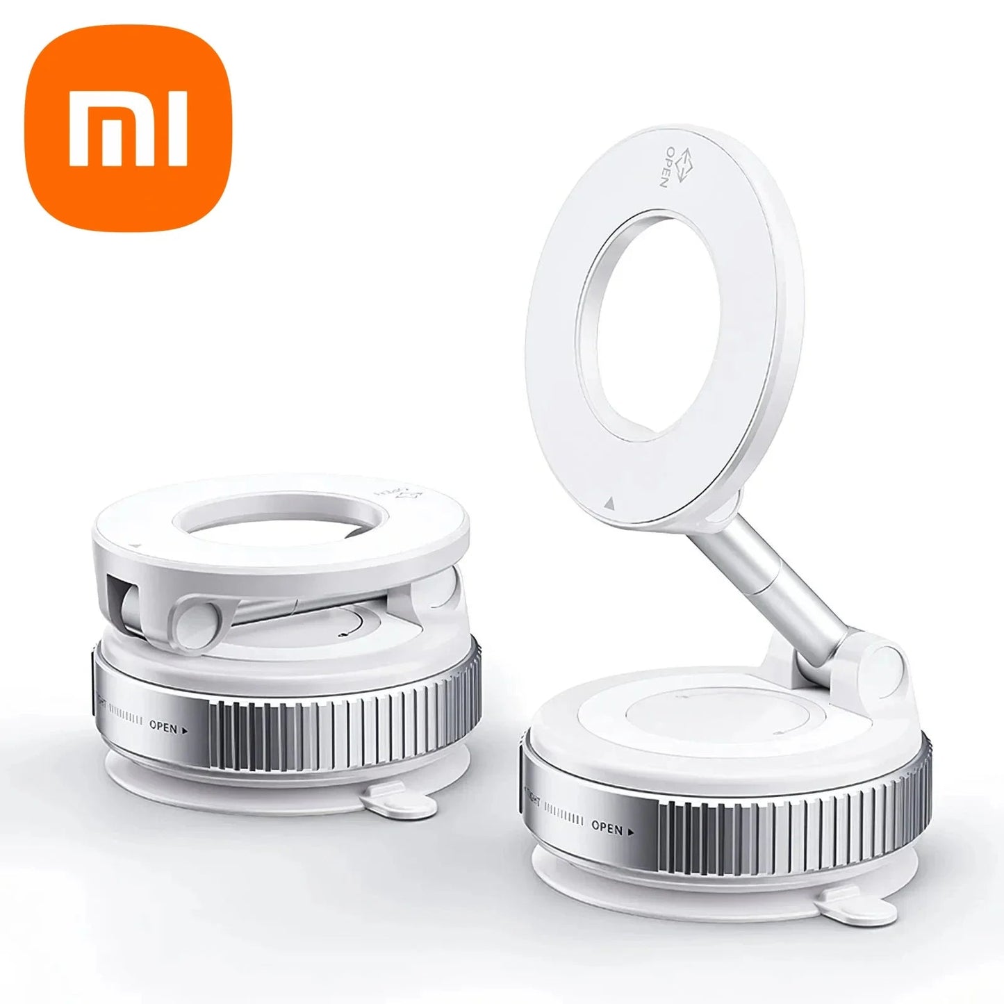 2026 Upgraded Vacuum Magnetic Car Phone Holder 360° Reinforced -Xiaomi Magsafe Car Phone Holder Suction Cup Vacuum Magnetic Phone Stand 360° rotatable and Foldable Suction Cup Phone Holder Jes Mart