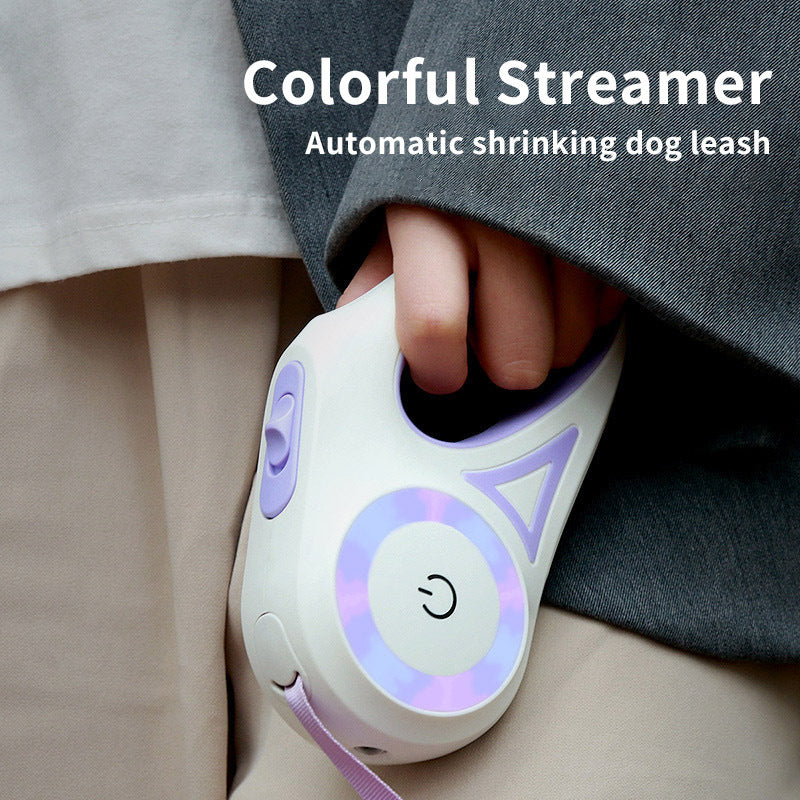 Dog Leash Retractable Leash And Dog Collar Spotlight Automatic Pet Dog Cat Traction Rope For Small Medium Dogs Pet Product Jes Mart