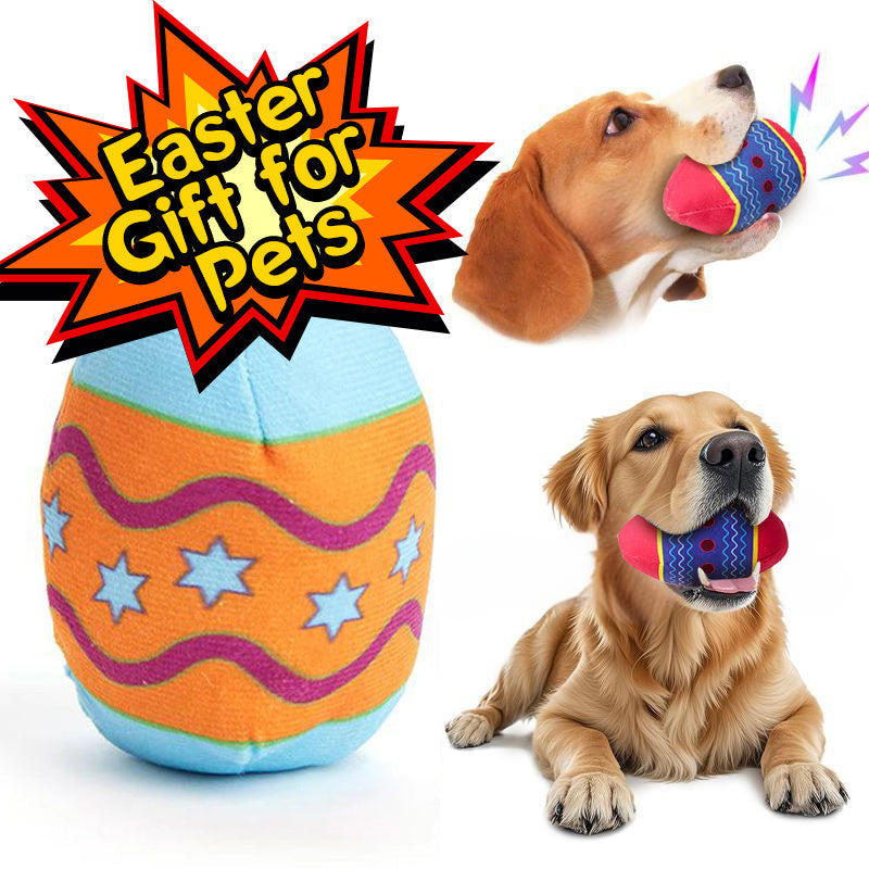 Easter Egg Toys For Pet GREEN And RED Interactive Dog Egg Toy Short-Term Play Design For Aggressive Chewers, Chew Toy With Sounds Modules Squeaky Dog Toy For Small And Medium Dogs, H Jes Mart