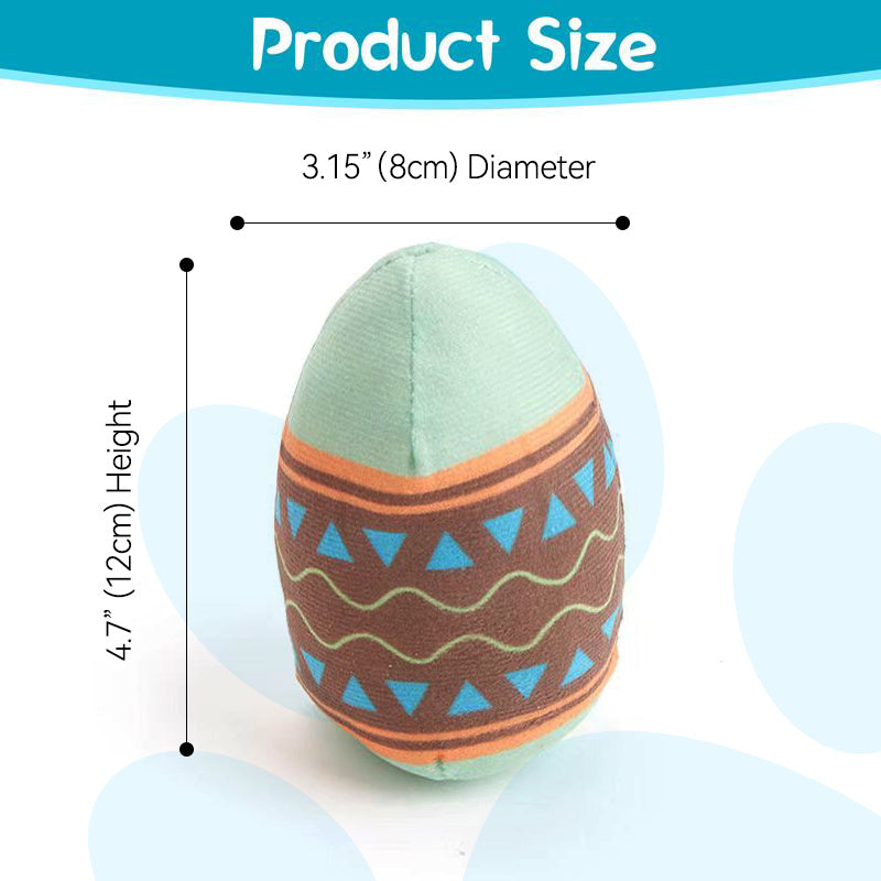 Easter Egg Toys For Pet GREEN And RED Interactive Dog Egg Toy Short-Term Play Design For Aggressive Chewers, Chew Toy With Sounds Modules Squeaky Dog Toy For Small And Medium Dogs, H Jes Mart