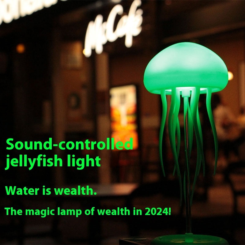 Jellyfish Mood Lamp LED Jellyfish Night Light Portable Jellyfish Lamp Jellyfish Decorations Smart Table Lamp For Bedside Desk Jes Mart