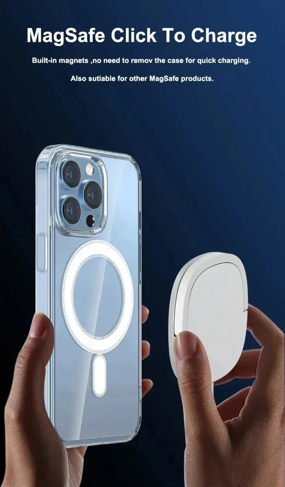 iphone 17 case cover Transparent Original Magnetic Phone Case for iPhone 17 16 15 14 Plus 13 12 mini 11 Pro XS Max XR for Magsafe Acrylic Clear Cover