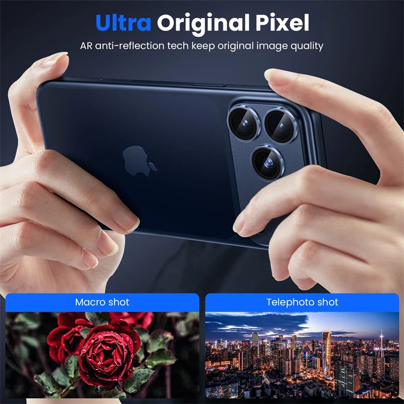Metal Glass Camera Lens Protector for IPhone 17Pro 17 Air 16 15 14 13 Pro Max Plus 16Pro  i17 IPones Lens Cover Accessories