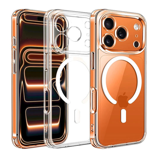 iPhone 17Pro & iPhone17ProMax Magnetic Magsafe Wireless Charging Case For iPhone 17 Pro Max Hybrid Hybrid Hard Cover For Apple