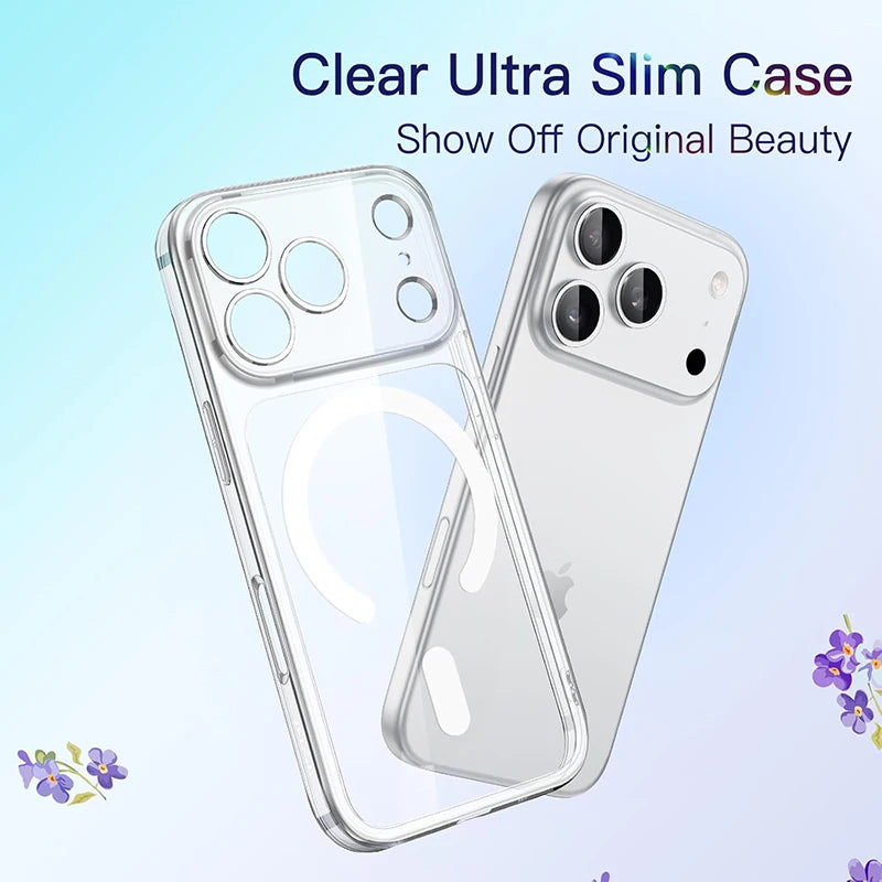 iPhone 17Pro & iPhone17ProMax Magnetic Magsafe Wireless Charging Case For iPhone 17 Pro Max Hybrid Hybrid Hard Cover For Apple