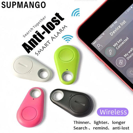 Mini GPS Tracker Bluetooth Outdoor Anti-lost Device Pet Wallet Tracking Two-Way Positioning LOS/Android Smart Locator Accessorie Jes Mart